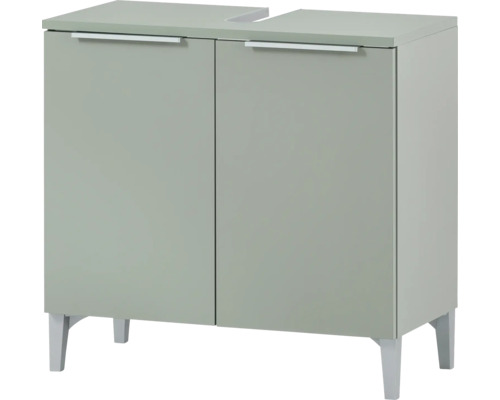 Waschbeckenunterschrank Möbelpartner Smilla BxHxT 63.5x61.1x31.9 cm pistazie Waschtischunterschrank mit zwei Türen und Füßen