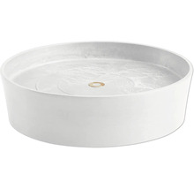 Untersetzer Ecopots mit Rollen Kunststoff Ø 27,7 cm x 28,7 x 8,3 cm weiß