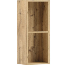 Holzfarbener Hochschrank mit einem Regalboden