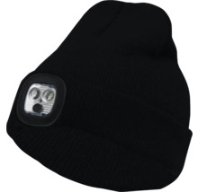 Schwarze Mütze mit LED-Leuchte