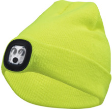 Gelbe Mütze mit integrierter Lampe
