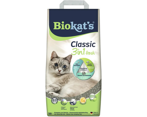 Katzenstreu Biokats Classic fresh 3in1 18 l