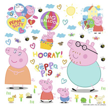 Wandsticker mit Peppa Pig Motiven für Kinderzimmerdekoration