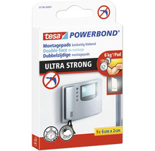 Tesa Powerbond Montagepads, beidseitig klebend, ultrastrong, 9 x 6 cm