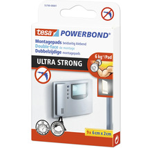 Tesa Powerbond Montagepads, beidseitig klebend, Ultra Strong, 9 x 6 Zentimeter x 2 Zentimeter