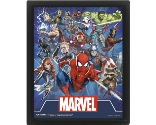 3D Bild Marvel 23x29 cm