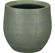 Runder Pflanztopf aus Keramik mit Noppenmuster