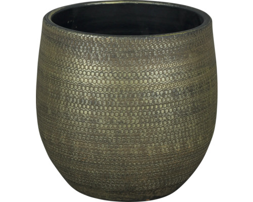 Blumentopf Passion for Pottery Steinzeug Ø 20 cm 20 x 20 x 18 cm braun Runder Pflanztopf mit strukturierter Oberfläche