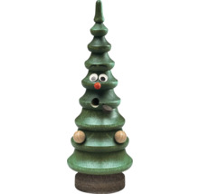 Dekofigur Tannenbaum aus Holz mit Gesicht