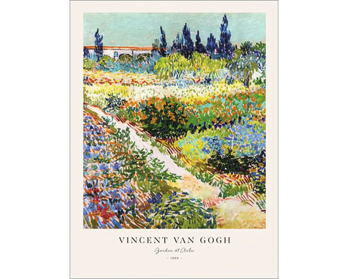 Leinwandbild Van Gogh Garden At Arles II 57x77 cm