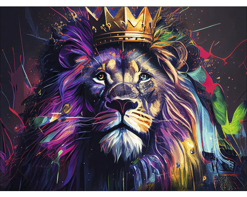 Leinwandbild Lion King II 116x84 cm