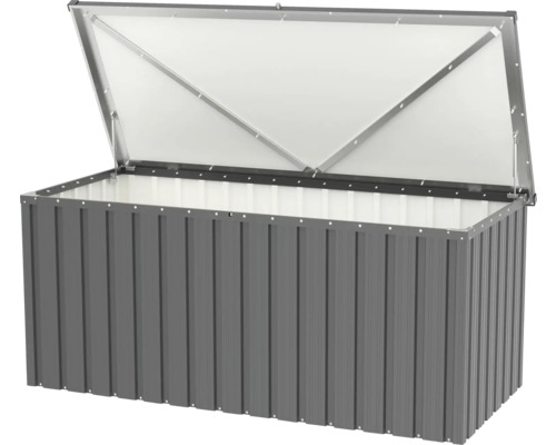 Geöffnete Aufbewahrungsbox aus Metall