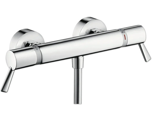 hansgrohe Badewannenarmatur mit Thermostat ECOSTAT COMFORT CARE chrom 13117000 Aufputz-Thermostatarmatur mit zwei Griffen