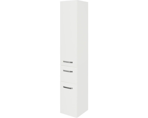 Jungborn Hochschrank VENTITRE BxHxT 30 x 168 cm x 33 cm Frontfarbe weiß hochglanz Hochschrank mit drei Schubladen für Badezimmer