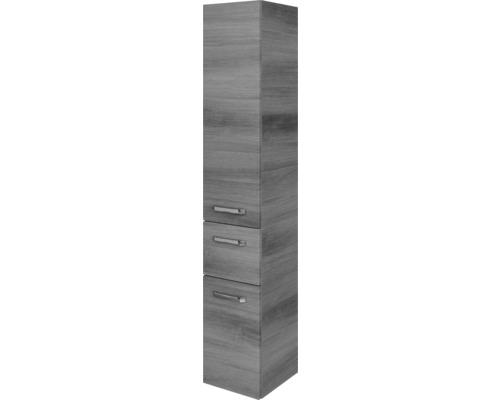 Hochschrank Jungborn VENTITRE BxHxT 30 x 168 cm x 33 cm Frontfarbe graphit struktur quer holzdekor