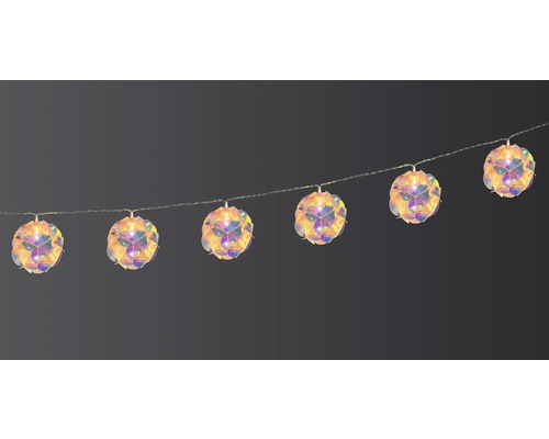 Lichterkette mit kugelförmigen Lampen