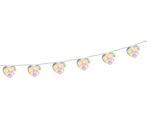 Lichterkette mit Herzmotiven