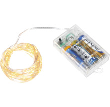 Batteriebetriebene LED-Lichterkette mit Timerfunktion