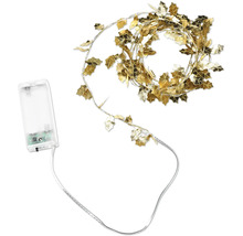Lichterkette mit Blättern und Batteriebetrieb