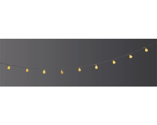 Dekorative Lichterkette mit kugelförmigen Lampen