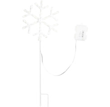 Schneeflocke mit Erdspieß und Kabel für den Außenbereich