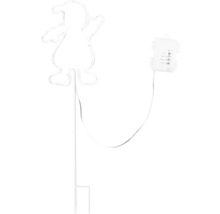 Dekorative LED-Leuchtfigur mit Erdspieß und Zuleitung