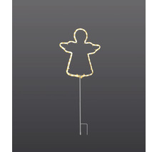 Leuchtende Engel Silhouette mit Erdspieß für den Außenbereich.