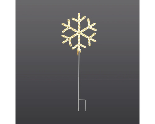 Schneeflocke LED Gartenstecker für die Winterdekoration