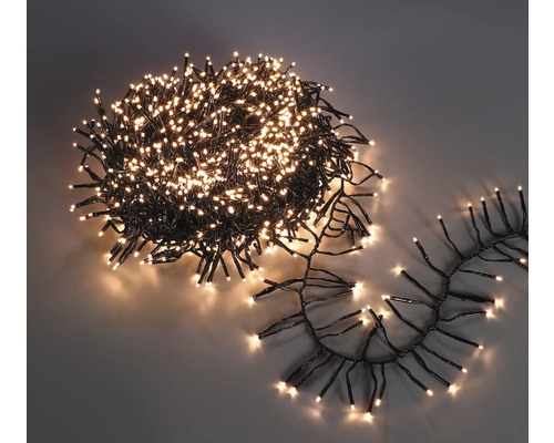 Lichterkette mit warmweißem Licht für den Innen- und Außenbereich