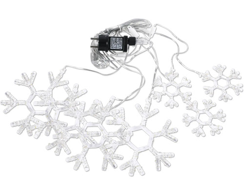 LED Schneeflockenlichterkette für den Innenbereich