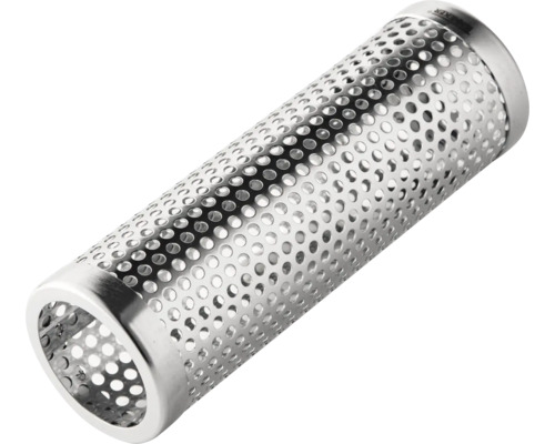 Räucherpfeife aus Edelstahl mit Lochmuster