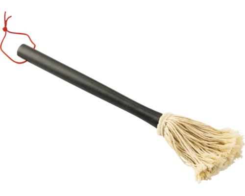 Wischmop mit Holzstiel und Baumwollfransen