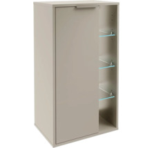 Badezimmerschrank mit einer Tür und Glasablagen