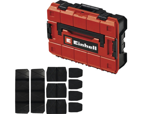 Systemkoffer Einhell E-Case S-F inkl. 9 Kunststofffächer 329 x 130 x 444 mm, spritzwassergeschützt