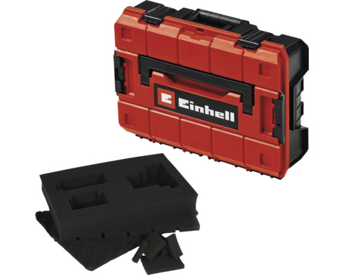 Systemkoffer Einhell E-Case S-F inkl. Rasterschaum 330 x 131 x 444 mm, spritzwassergeschützt