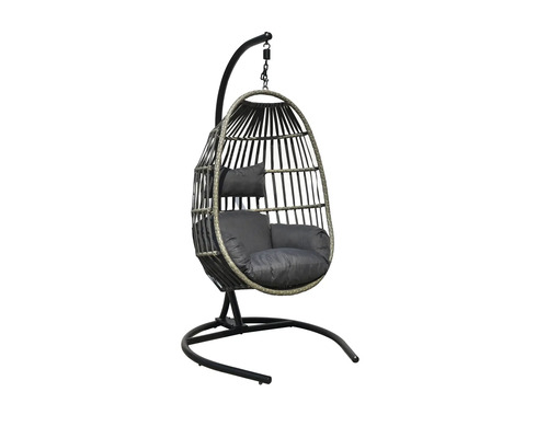 Hängesessel mit Gestell und Kissen