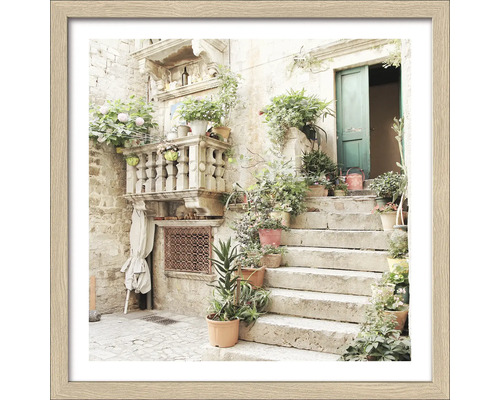 Gerahmtes Bild Mediterranean House I 33x33 cm