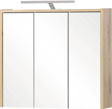 Spiegelschrank mit drei Türen und Beleuchtung