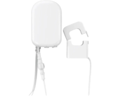 Weißes Thermostat mit Kabel und Halterung