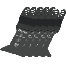 Fünf Qblades DW11 Sägeblätter für Metall und Holz