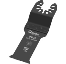 Q-Blades Logo. Oszillierendes Sägeblatt für Metall und Holz, DW15.