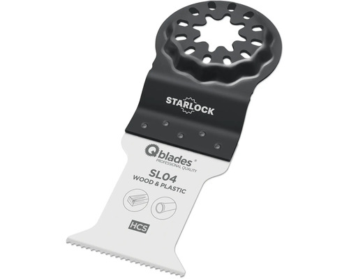 Q-Blades Multitool-Sägeblatt Standard HCS 18tpi 35x50mm SL04 Starlock, 1 Stück Q-Blades Sägeblatt für Holz und Kunststoff mit Starlock Aufnahme