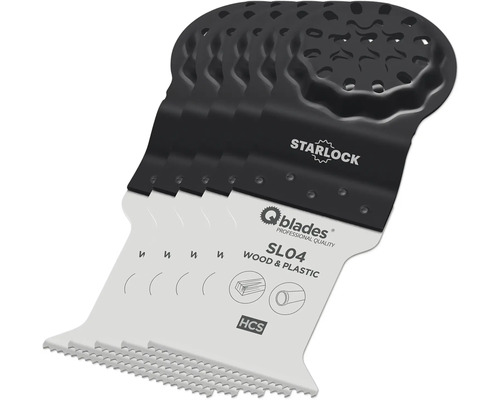 Q-Blades Multitool-Sägeblatt Standard HCS 18tpi 35x50mm SL04 Starlock, 5 Stück