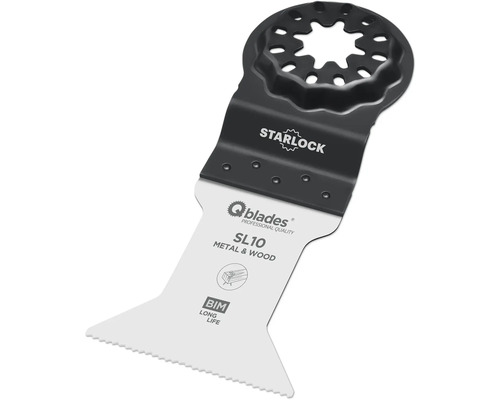 Q-Blades Multitool-Sägeblatt Bi-Metall 19tpi 44x55mm SL10 Starlock, 1 Stück