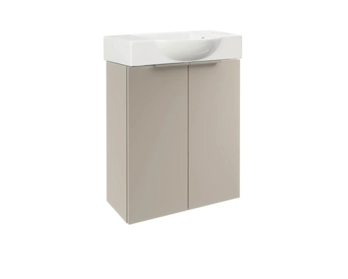 Waschtischunterschrank mit zwei Türen und Waschbecken
