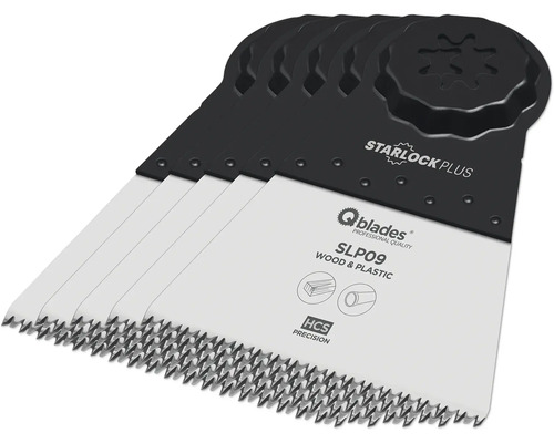 Q-Blades Multitool-Sägeblatt Precision HCS 14tpi 65x50mm SLP09 Starlock Plus, 5 Stück Q-Blades Multitool-Sägeblatt Precision HCS 14tpi 65x50mm SLP09 Starlock Plus, 5 Stück