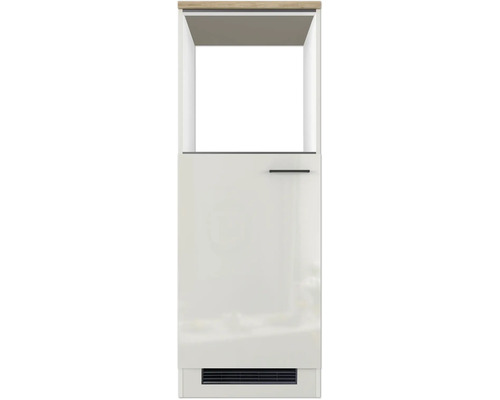 Hochschrank mit Tür und offenem Fach für Badezimmer