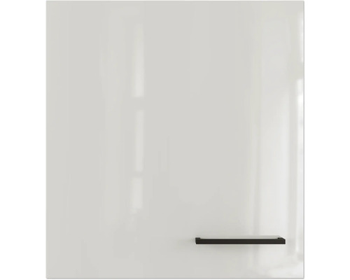 Flex Well Hängeschrank Lund BxTxH 50 x 32 x 54,8 cm lichtgrau glänzend zerlegt Anschlag reversibel (links oder rechts montierbar)