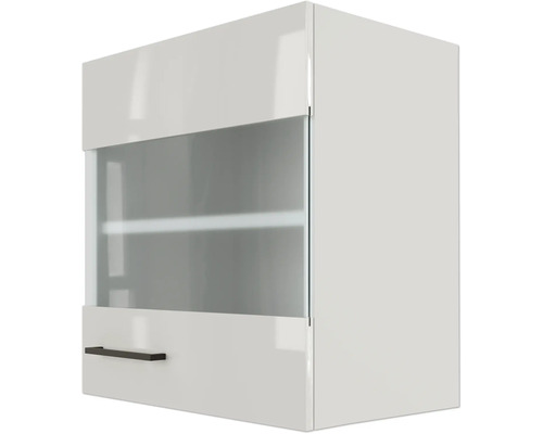 Hängeschrank mit Glastür und Schublade