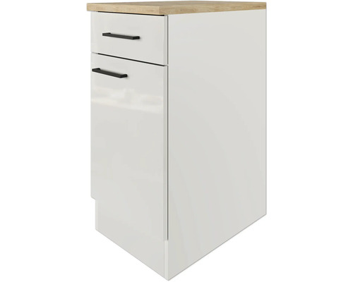 Unterschrank mit zwei Schubladen und Arbeitsplatte